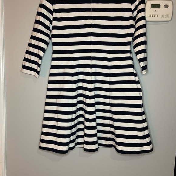 Size 10 Eliza J navy and white striped dress. - Picture 2 of 5